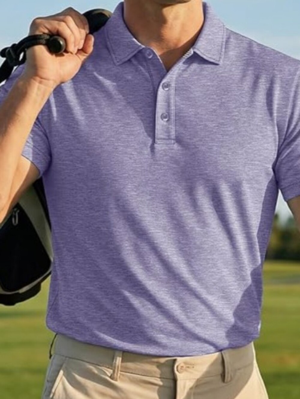 Men's short sleeve Performance Polo Golf shirts.